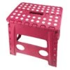 Pink Foldable Step Stool, 13" -Cleaning Essentials Sales pink foldable step stool 13