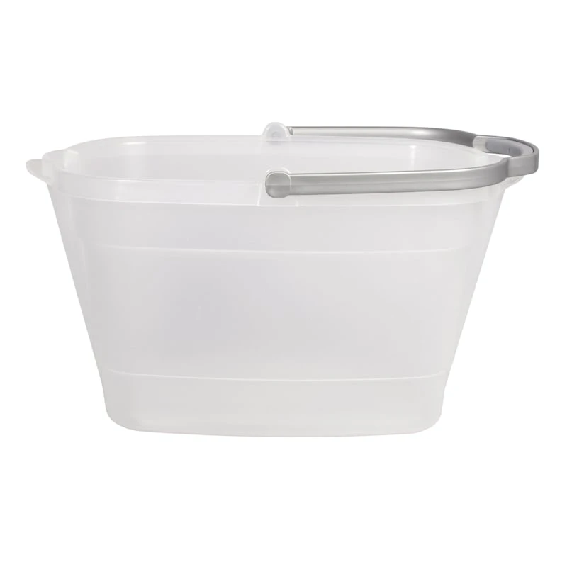 Plastic Bucket With Pouring Spouts, Side Grips & Handle 3 Plastic Bucket With Pouring Spouts, Side Grips & Handle