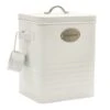 Preston White & Silver Canister, Large -Cleaning Essentials Sales preston white silver canister large