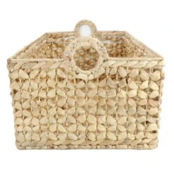 Providence Melia Flower Weave Storage Basket With Handles, Large 7 Providence Melia Flower Weave Storage Basket With Handles, Large -Cleaning Essentials Sales providence melia flower weave storage basket with handles large 1
