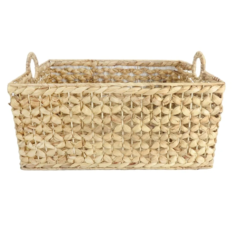 Providence Melia Flower Weave Storage Basket With Handles, Large 5 Providence Melia Flower Weave Storage Basket With Handles, Large - Image 3