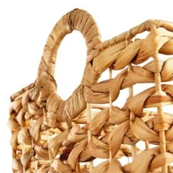 Providence Melia Flower Weave Storage Basket With Handles, Medium -Cleaning Essentials Sales providence melia flower weave storage basket with handles medium 5