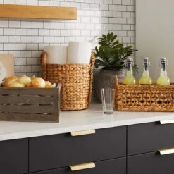 Providence Melia Single Tank Woven Flower Basket With Handle -Cleaning Essentials Sales providence melia single tank woven flower basket with handle 3