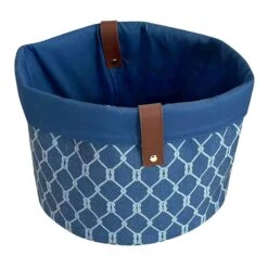 Providence Rope Print Fabric Storage Bin, Medium