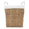 Rectangle Twisted Wicker Laundry Hamper, Large 1 Rectangle Twisted Wicker Laundry Hamper, Large -Cleaning Essentials Sales rectangle twisted wicker laundry hamper large
