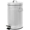 Retro White Step Trash Bin, 12l 2 Retro White Step Trash Bin, 12l -Cleaning Essentials Sales retro white step trash bin 12l