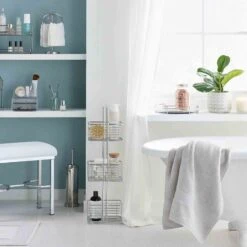 Ridged Metal Bowl Brush, Chrome -Cleaning Essentials Sales ridged metal bowl brush chrome 2