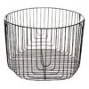 Round Black Metal Wire Storage Basket, Large -Cleaning Essentials Sales round black metal wire storage basket large