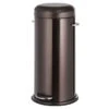 Round Black Stainless Steel Retro Pedal Trash Bin, 30l 2 Round Black Stainless Steel Retro Pedal Trash Bin, 30l -Cleaning Essentials Sales round black stainless steel retro pedal trash bin 30l