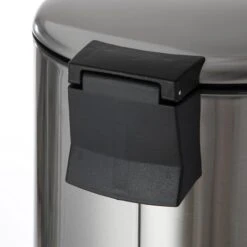 Round Stainless Steel Pedal Trash Bin With Thin Lid, 30l -Cleaning Essentials Sales round stainless steel pedal trash bin with thin lid 30l 3