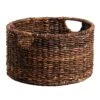 Round Woven Abaca Storage Basket, Small -Cleaning Essentials Sales round woven abaca storage basket small