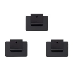 Set Of 3 Bin Clips, Black