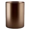 Sienna Brown Metal Wastebasket, 10" -Cleaning Essentials Sales sienna brown metal wastebasket 10
