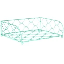 Sky Blue Wire File Tray