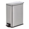 Slim Rectangle Stainless Steel Pedal Bin, 9.7l 1 Slim Rectangle Stainless Steel Pedal Bin, 9.7l -Cleaning Essentials Sales slim rectangle stainless steel pedal bin 9.7l