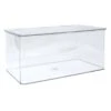 Small Clear Hinged Storage Bin Set, 10.25x7.25