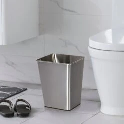 Stainless Steel Open Top Bin, 11.7l 9 Stainless Steel Open Top Bin, 11.7l -Cleaning Essentials Sales stainless steel open top bin 11.7l 3