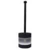 Steel Toilet Brush W Open Holder Black -Cleaning Essentials Sales steel toilet brush w open holder black
