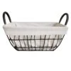 Tapered Rec Wavy Wire Basket W/Liner L 1 Tapered Rec Wavy Wire Basket W/Liner L -Cleaning Essentials Sales tapered rec wavy wire basket w liner l