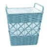 Tapered Rope Laundry Hamper Blue, Large -Cleaning Essentials Sales tapered rope laundry hamper blue large