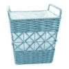 Tapered Rope Laundry Hamper Blue, Medium 2 Tapered Rope Laundry Hamper Blue, Medium -Cleaning Essentials Sales tapered rope laundry hamper blue medium