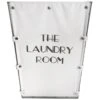 The Laundry Room Canvas Grey Laundry Hamper, Medium -Cleaning Essentials Sales the laundry room canvas grey laundry hamper medium