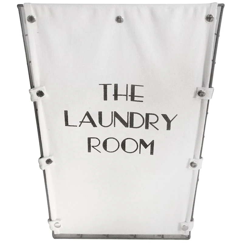 The Laundry Room Canvas Grey Laundry Hamper, Small 3 The Laundry Room Canvas Grey Laundry Hamper, Small