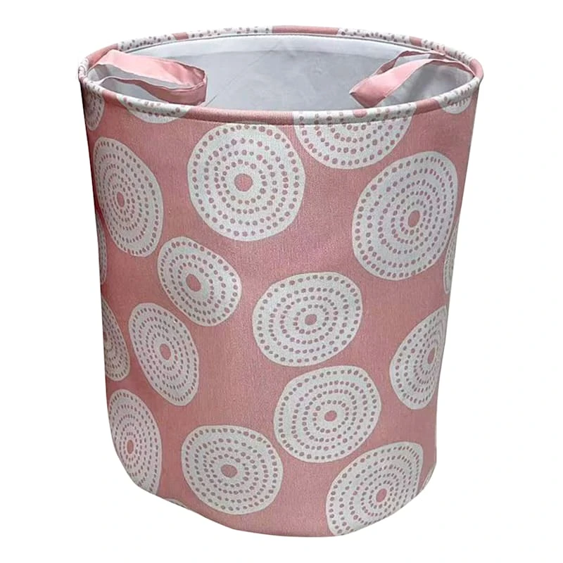 Tiny Dreamers Aussie Pink Circle Laundry Hamper, Large 3 Tiny Dreamers Aussie Pink Circle Laundry Hamper, Large