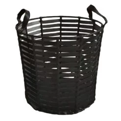 Tprd Fux Lther Bskt-S