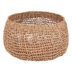 Tracey Boyd Round Grid Weave Slouch Basket, Medium