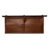 Two Pocket Brown Metal Wall Organizer -Cleaning Essentials Sales two pocket brown metal wall organizer