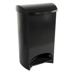 Two-Step Black Trash Can, 12gal