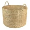 Ty Pennington Round Natural Wicker Basket With Handles, Large 2 Ty Pennington Round Natural Wicker Basket With Handles, Large -Cleaning Essentials Sales ty pennington round natural wicker basket with handles large