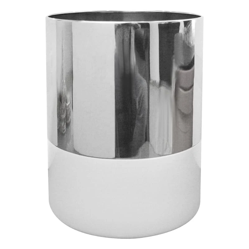 Ty Pennington White Wastebasket, 10" 3 Ty Pennington White Wastebasket, 10"