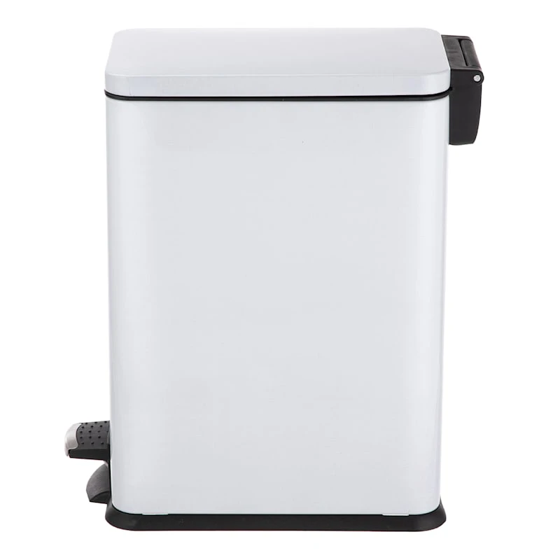 White Rectangle Pedal Bin, 9.7l 5 White Rectangle Pedal Bin, 9.7l - Image 3