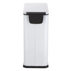 White Rectangle Pedal Bin, 9.7l 12 White Rectangle Pedal Bin, 9.7l -Cleaning Essentials Sales white rectangle pedal bin 9.7l 3