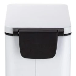 White Rectangle Pedal Bin, 9.7l 13 White Rectangle Pedal Bin, 9.7l -Cleaning Essentials Sales white rectangle pedal bin 9.7l 4