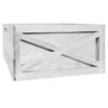 White Wooden Crate, Medium -Cleaning Essentials Sales white wooden crate medium