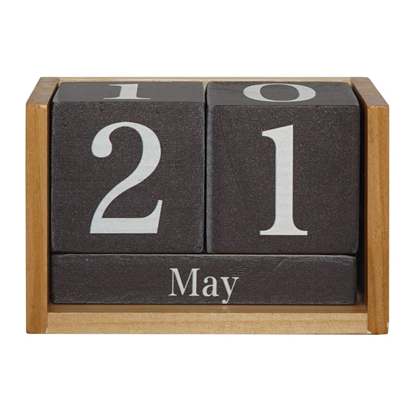 Wooden Calendar, 5.5" 3 Wooden Calendar, 5.5"